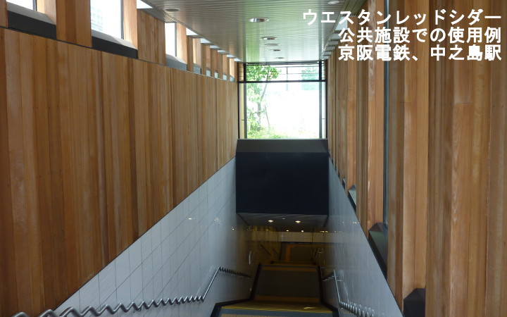 ウエスタンレッドシダー材(現地挽き)クリアー_1×4