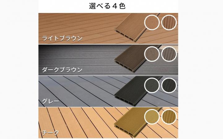 人工木 幕板(幅広) アドバンス3/オーロラ2共通 無垢(グレー色・木目/フラット)