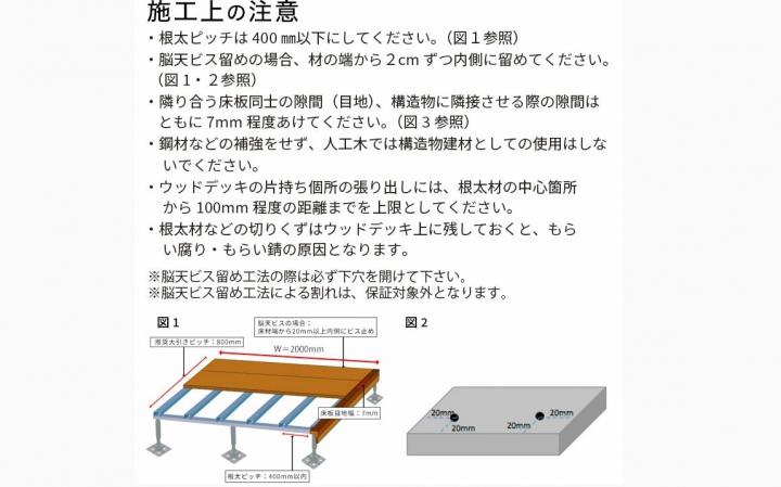 人工木 オーロラデッキ2・床材/中空グレー色)